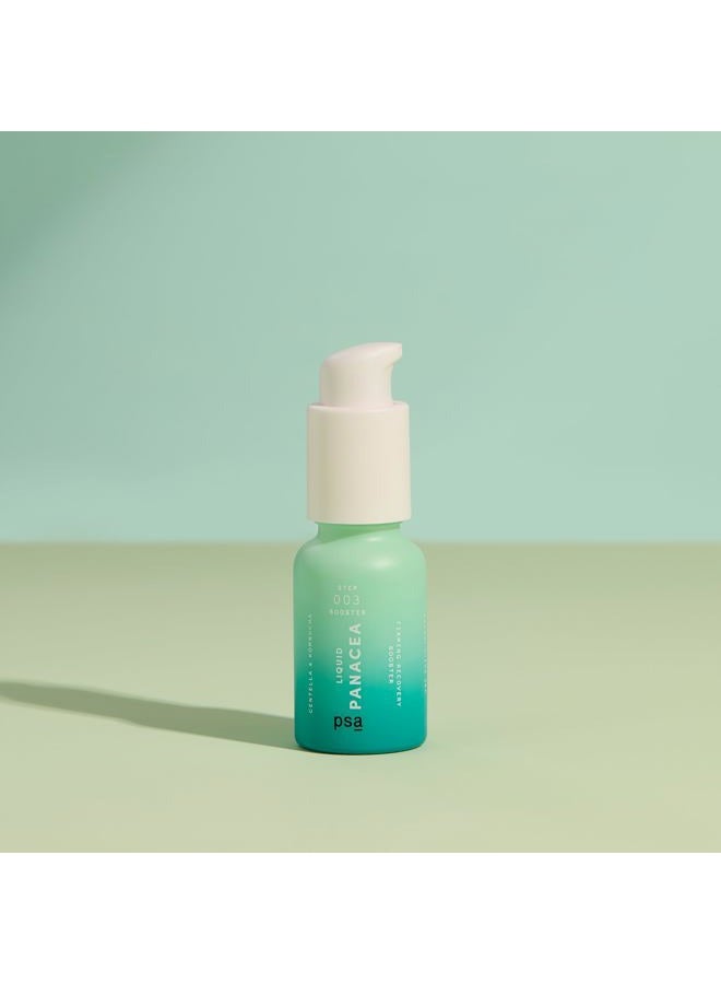 PURPOSEFUL SKINCARE مُعزز الاستعادة المُشدِد من PSA LIQUID PANACEA مع سنتيلا وكومبوتشا: سيروم مُعزز مُحب للميكروبيوم مع مزيج 6% من الكومبوتشا والشاي الأبيض، 5% من مستخلص سنتيلا أسياتيكا ومزيج الثقافة. 15 مل/ 0.5 أونصة - Image 4